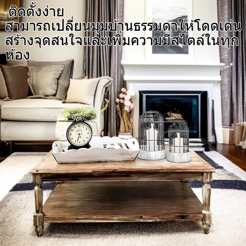  โคมไฟตกแต่งสไตล์ฟาร์มเฮ้าส์โมเดิร์น เหมาะสำหรับห้องนั่งเล่น เตาผิง ห้องน้ำ และโต๊ะอาหาร