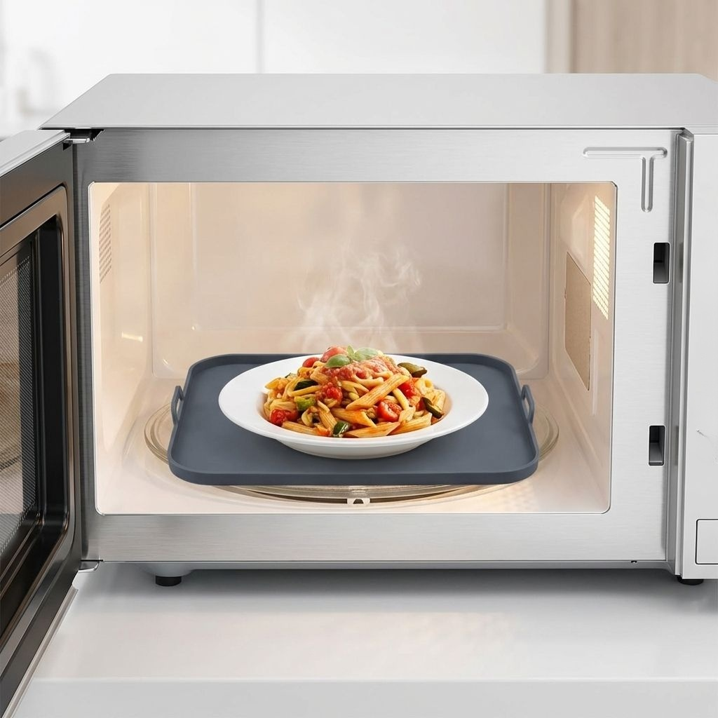 Quadratische, faltbare Silikon-Frischhaltematte für Heißluftfritteusen