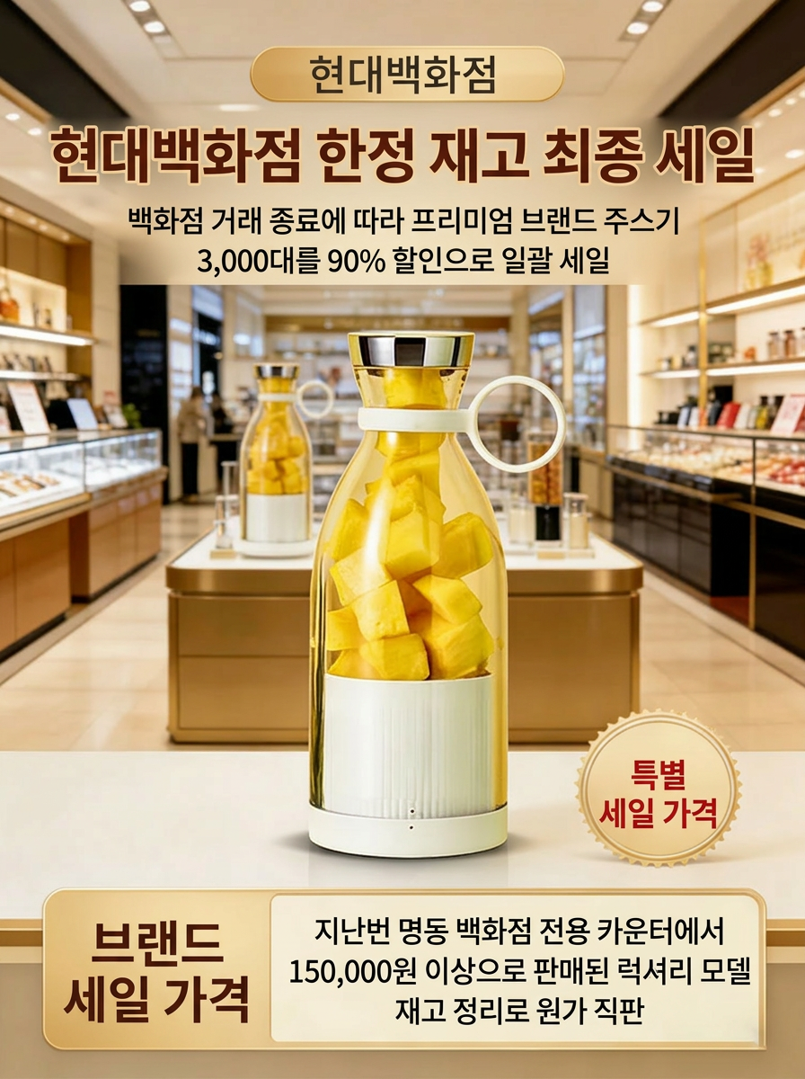 이 일생일대의 기회를 절대 놓치지 마세요! 여행용 미니 전동 주스 컵