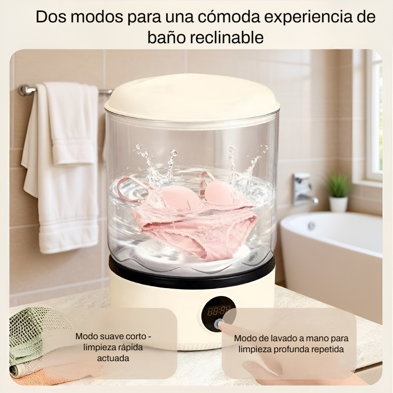 Mini lavadora portátil recargable para ropa interior