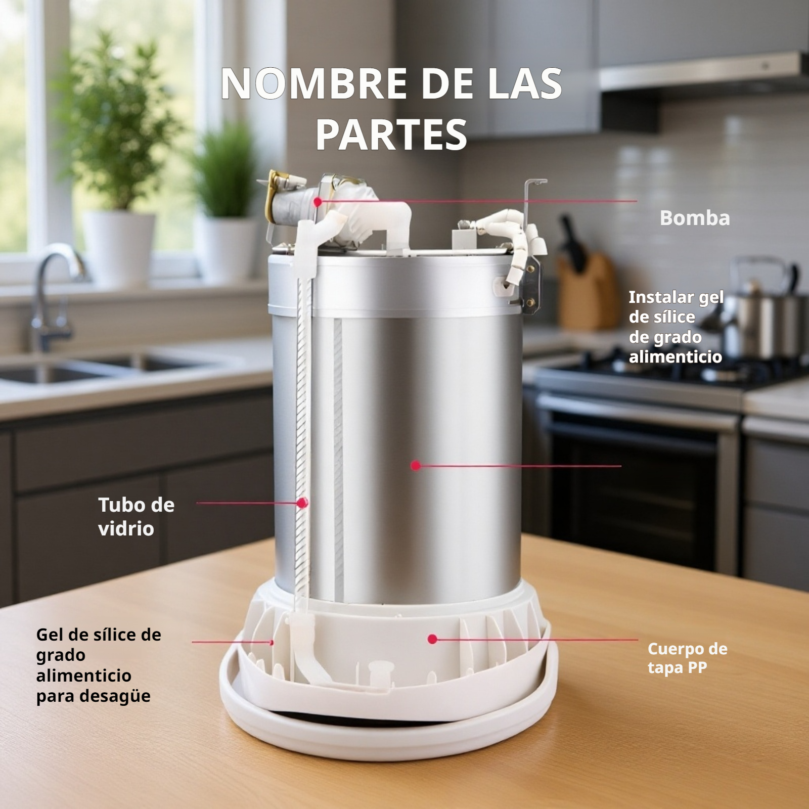 Hervidor eléctrico de acero inoxidable para el hogar con mantenimiento automático de temperatura