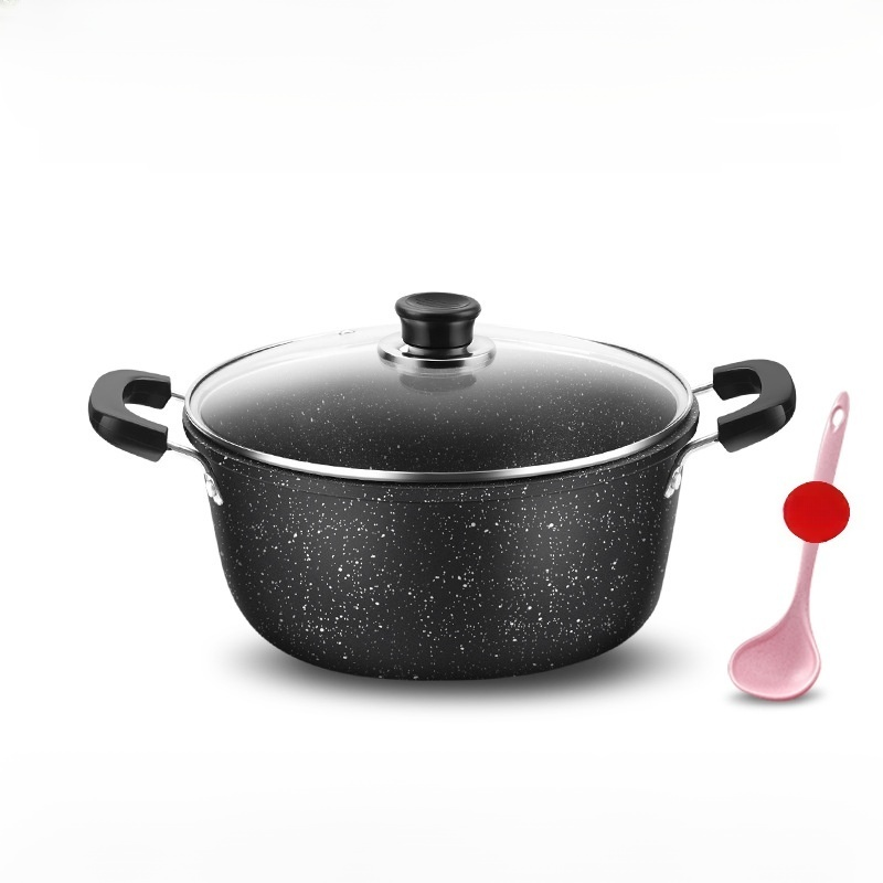 Wheat rice stone soup pot for household use, non stick pot