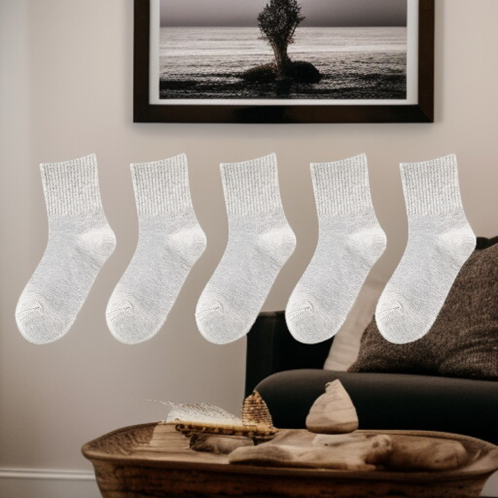 Calcetines blancos de caña media