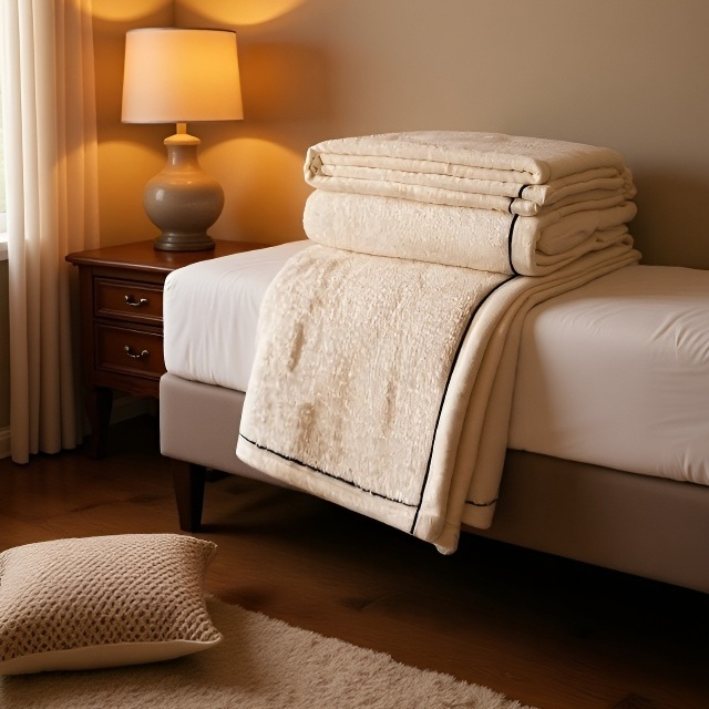 고품질 이중 두꺼운 기모 담요