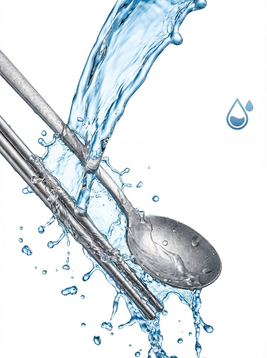 ชุดตะเกียบไทเทเนียมพร้อมกล่องเก็บ