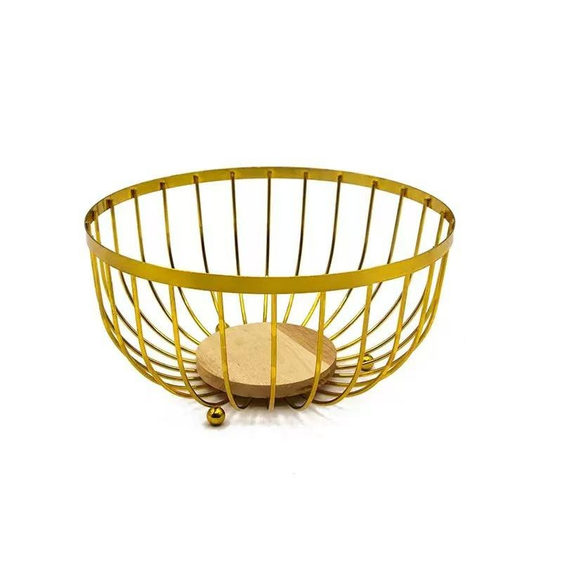 現代歐式簡約鐵藝點心糖果水果收納籃