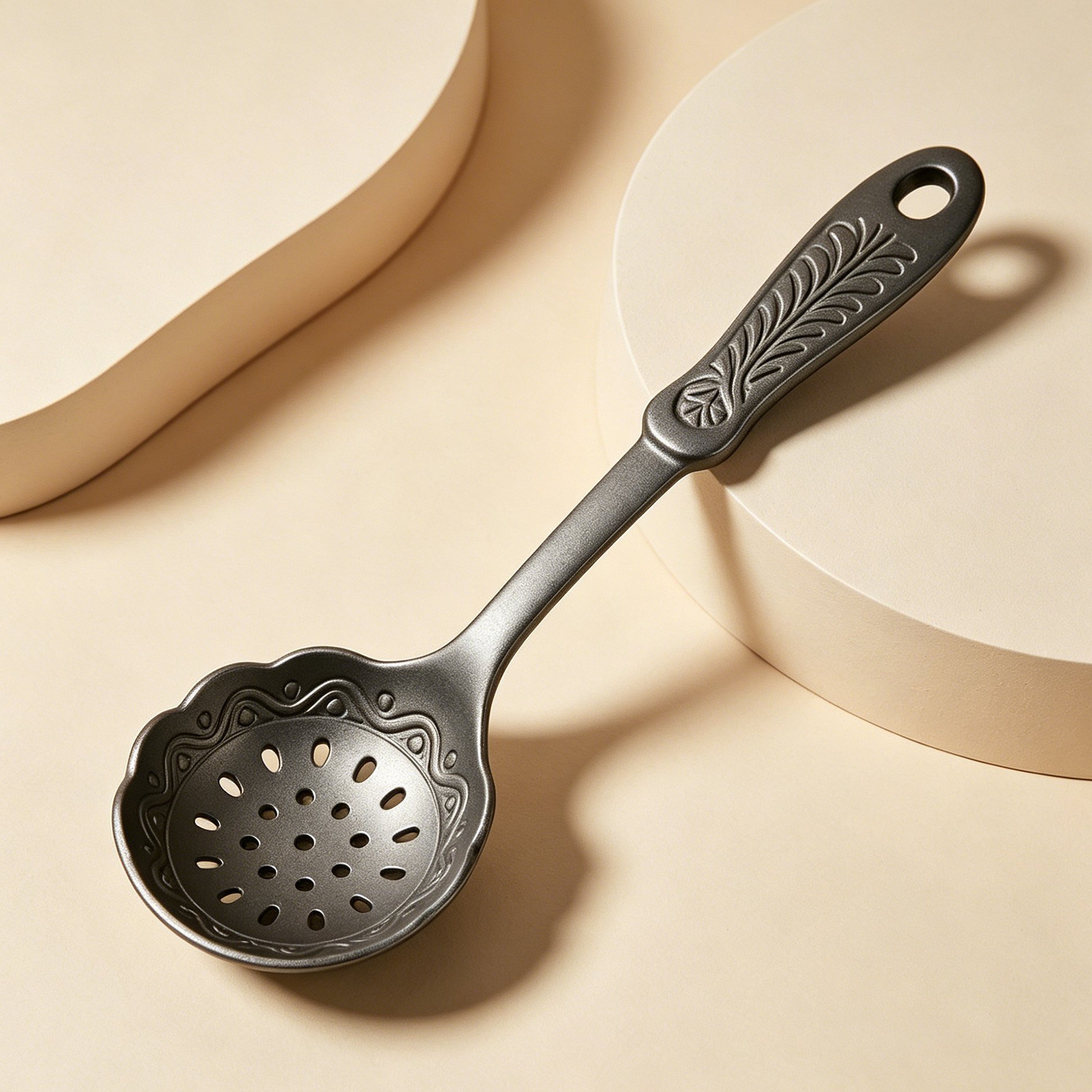 Matte Stainless Steel Oil Skimmer (Set of 2)