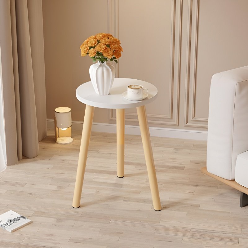 Petite table ronde créative pour salon, table basse de balcon