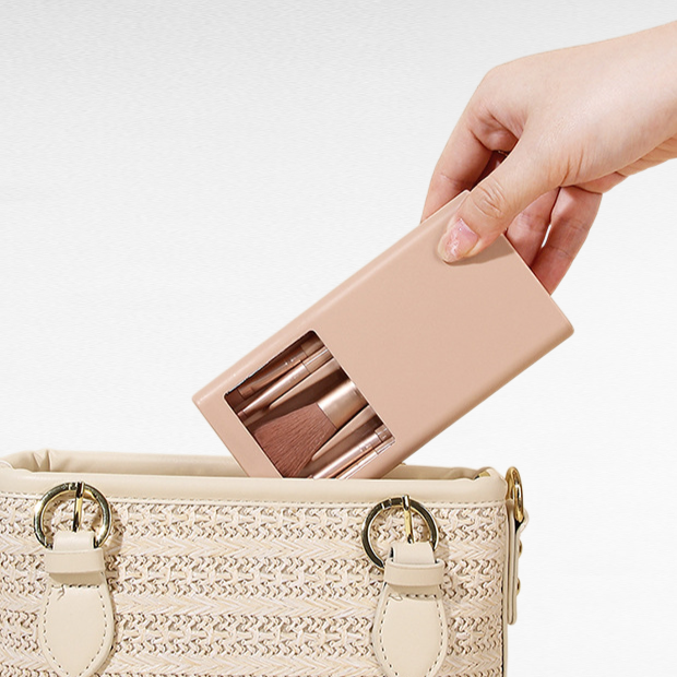 초경량 미니 메이크업 브러쉬 세트, 부드러운 파우더 브러쉬, 수납 박스 포함