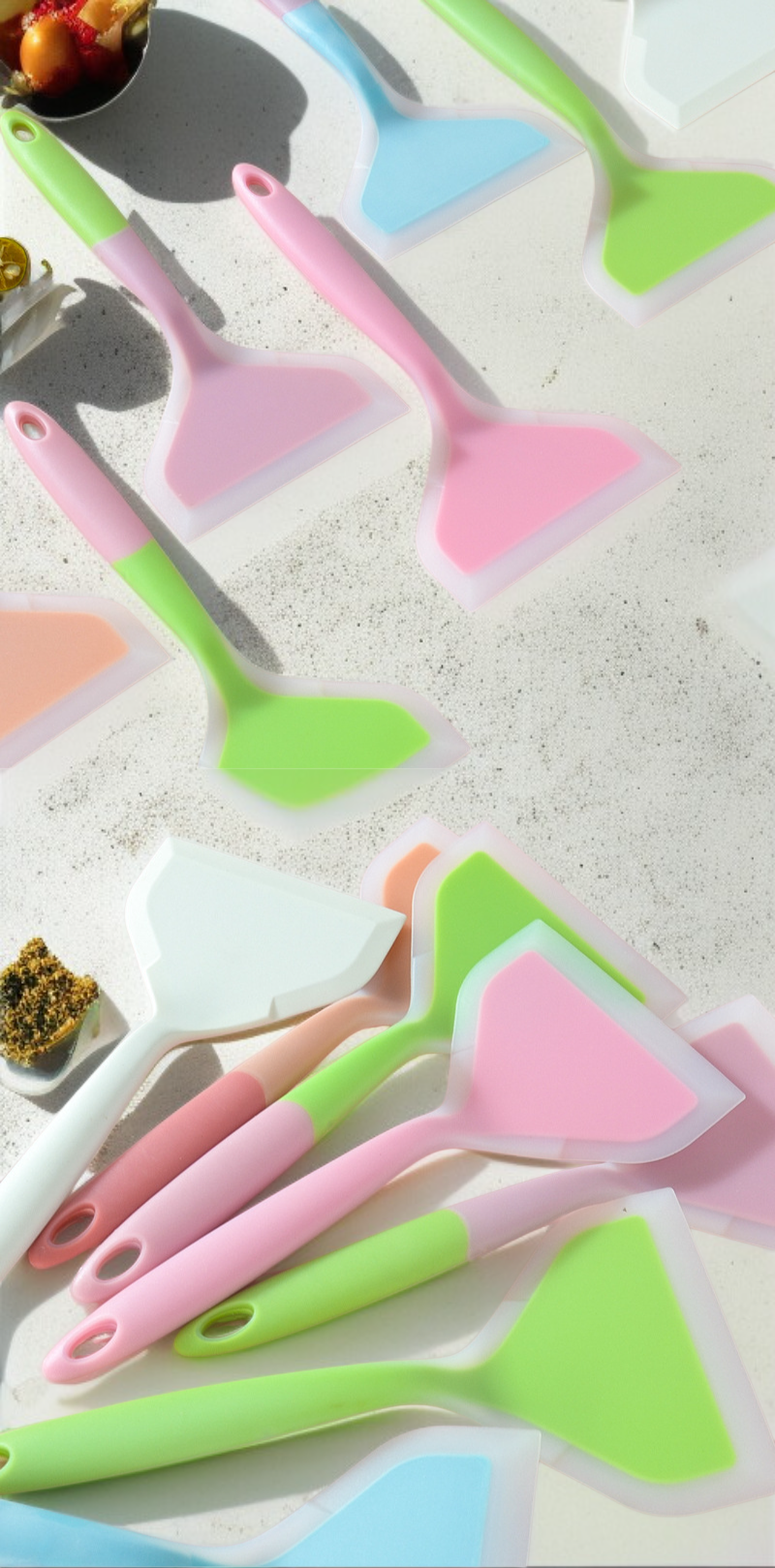 Vielseitig einsetzbarer Haushaltsküchen-Silikonspatel