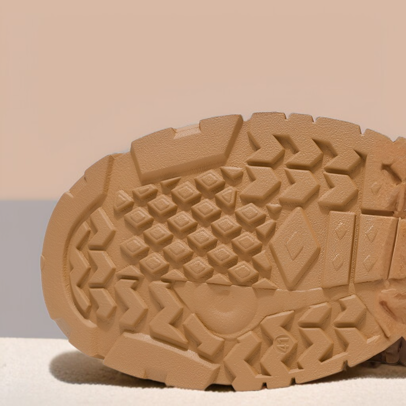 戸外加絨保温滑り止め厚底男性靴