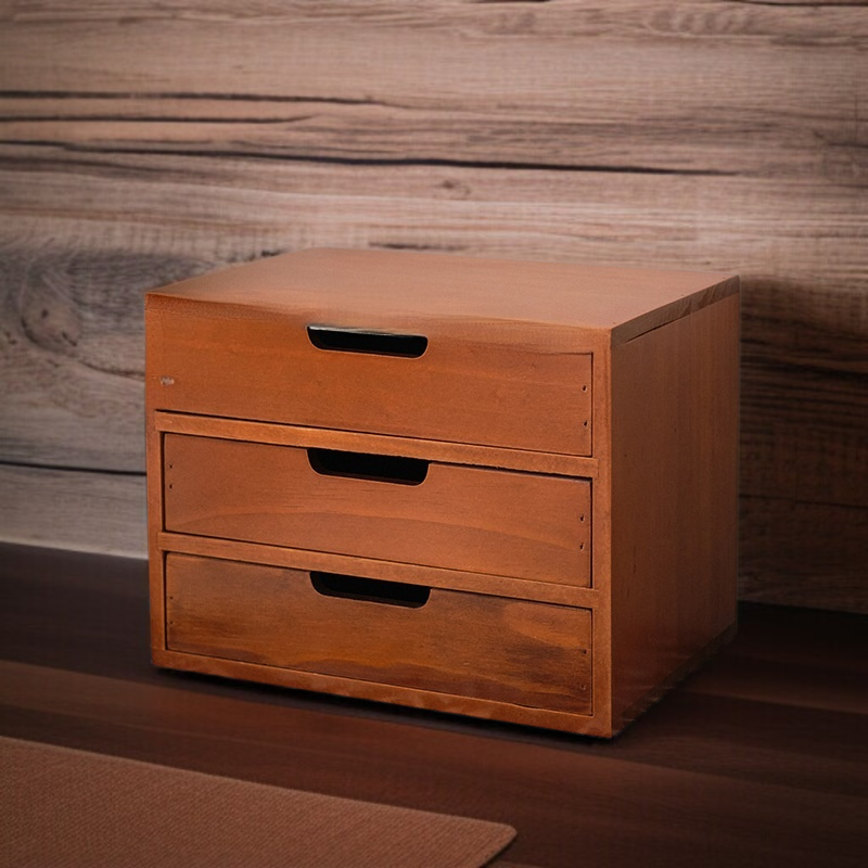 탁상 사물함 다단 수납 서랍형 사물함 잡동사니 수납장 우드 화장품 사물함 사물함 다용도 스몰 키높이 선반