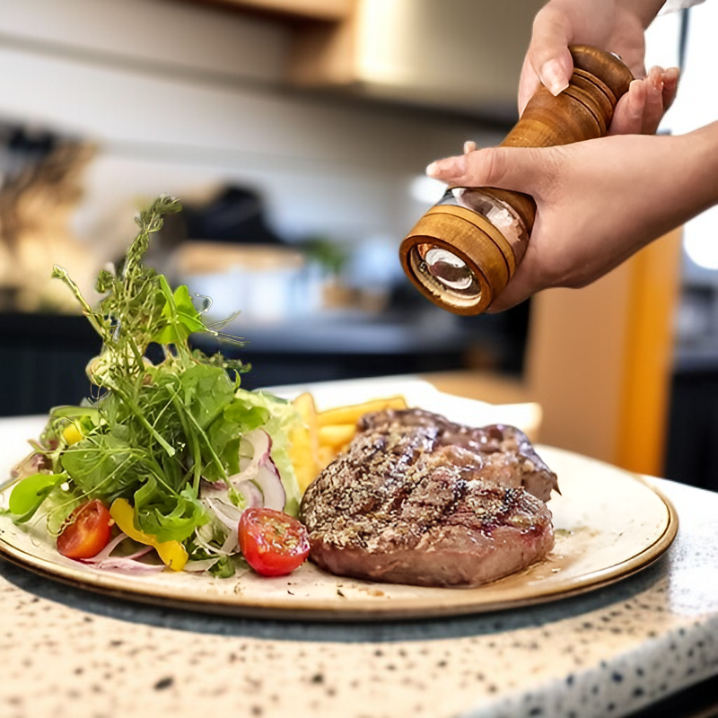 아크릴 양념 그라인더 6인치 세라믹 심 산초·고추 분쇄기 스탠드 포함