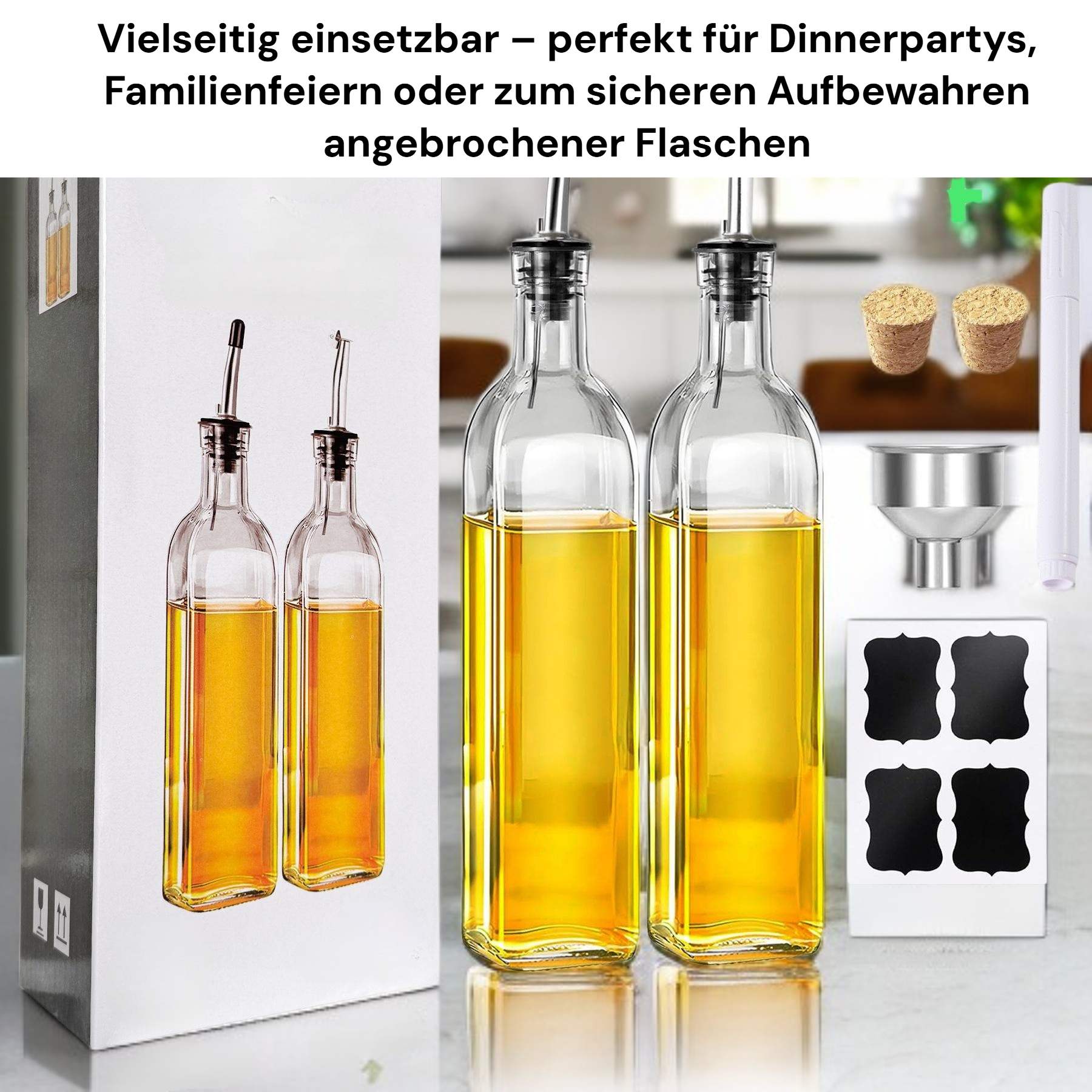 Küchenhelfer rund um die Weinflasche