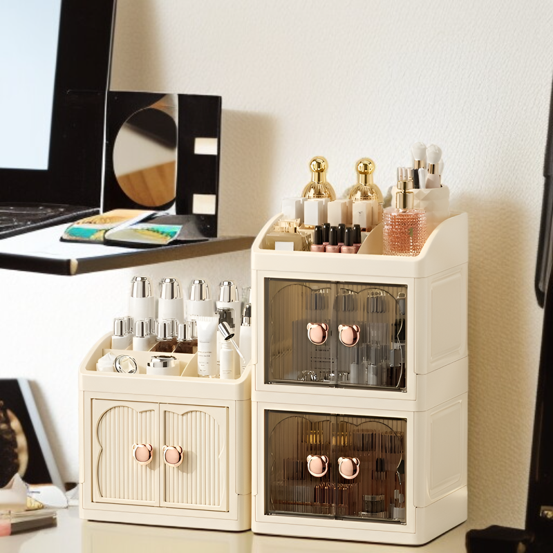 Caja organizadora multifuncional de cosméticos para escritorio