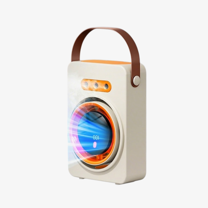 New Cross-border Digital Display Humidifying Spray Fan USB Rechargeable Office Desk Fan Wall-mounted