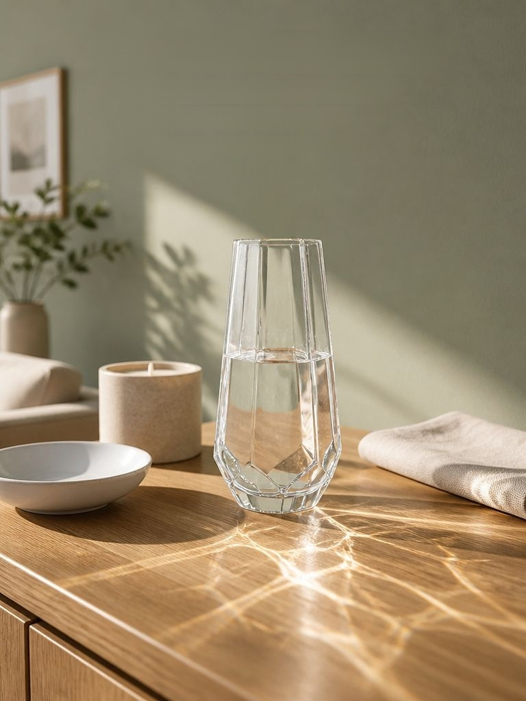 Transparente Vase passend zu modernen Wohnstilen