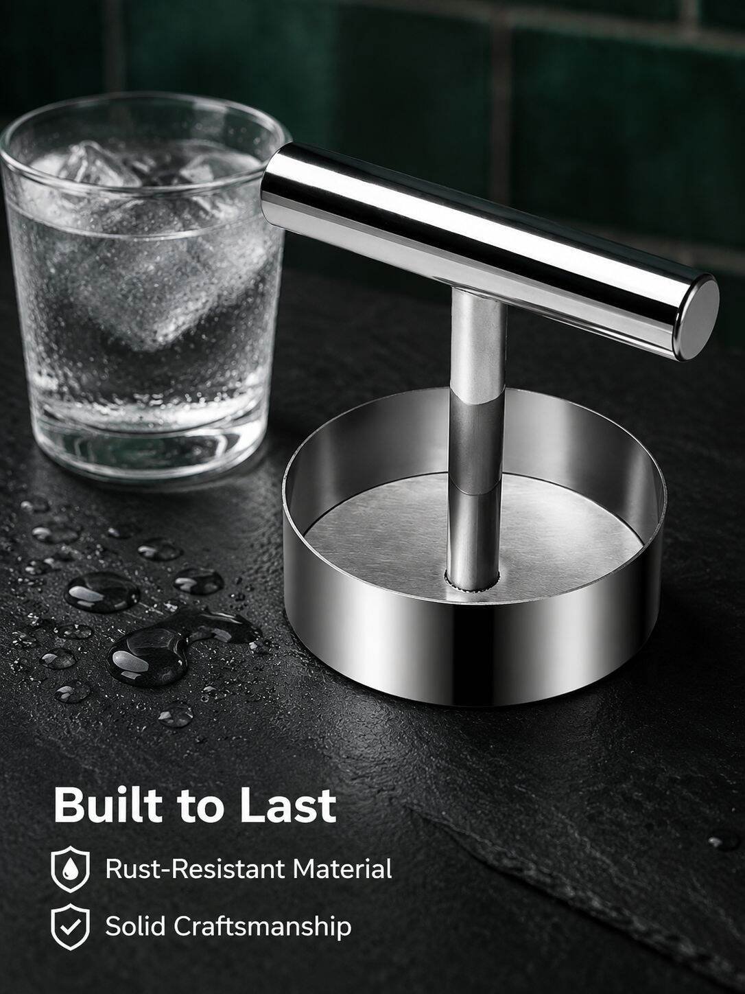 Stainless Steel Round Cake Press
