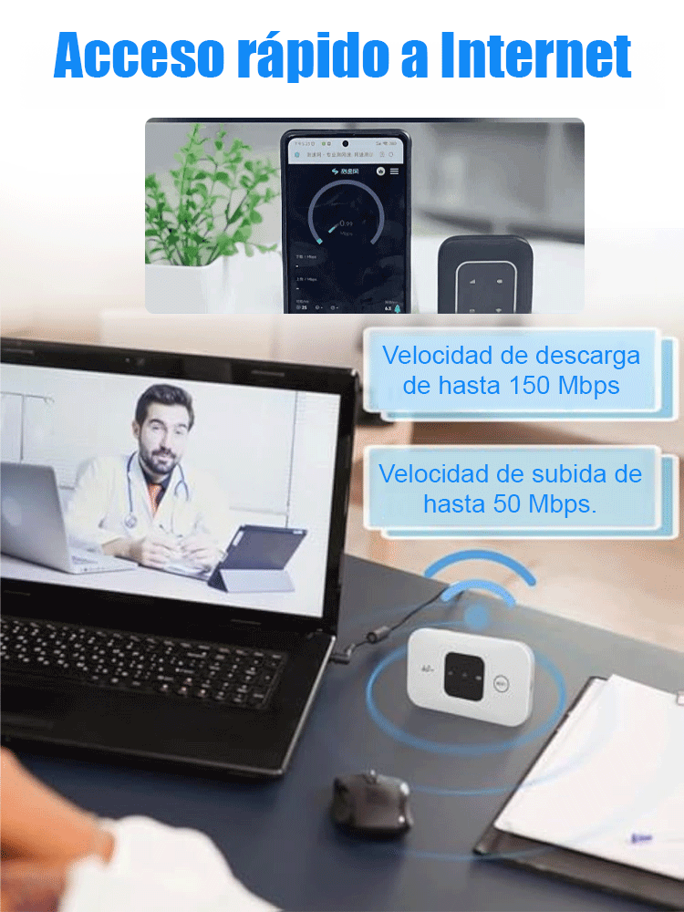 Enrutador inalámbrico portátil WiFi