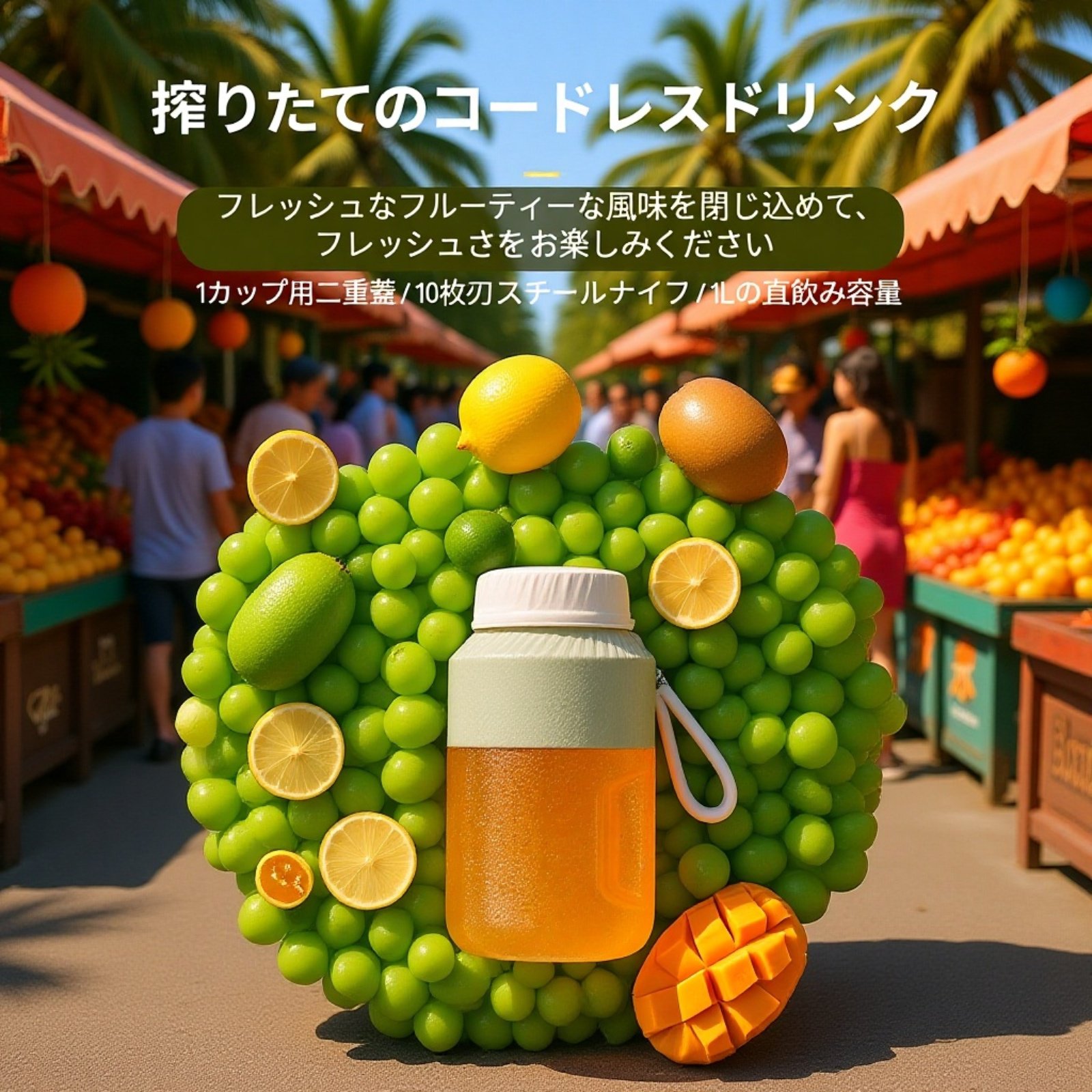 ポータブル大容量電動ジューサーカップ