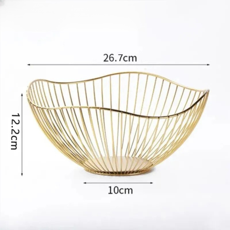 仿蓮葉鐵製水果盤