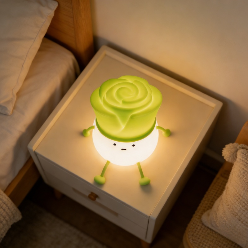 โคมไฟหัวเตียงรูปหัวหอมสร้างสรรค์ โคมไฟตกแต่งห้องนอนแบบชาร์จได้ ของขวัญตกแต่งบ้าน