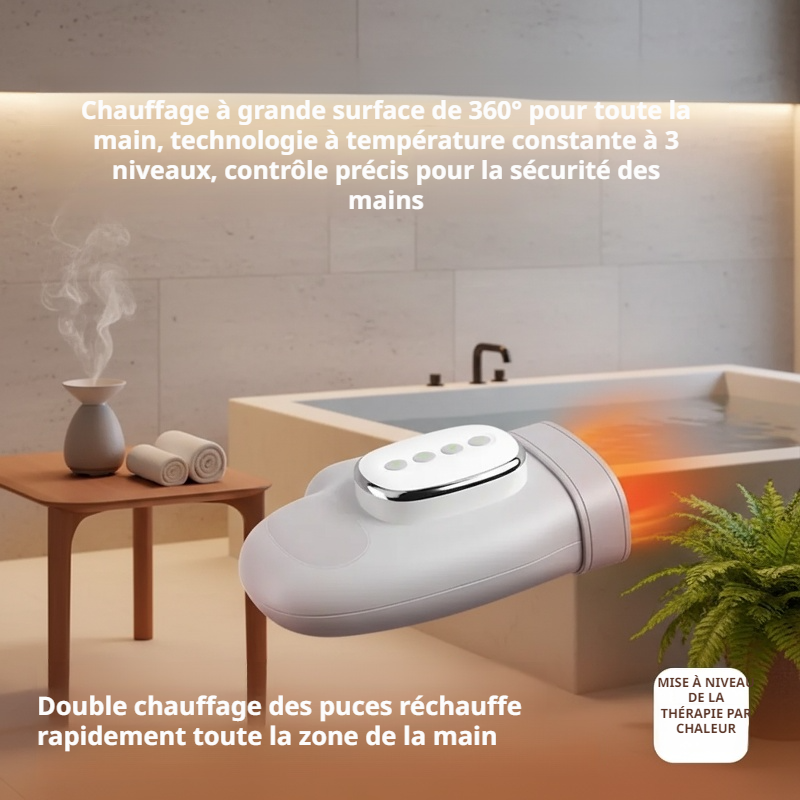 Masseur multifonction pour les mains, chauffage intelligent et pression d'air