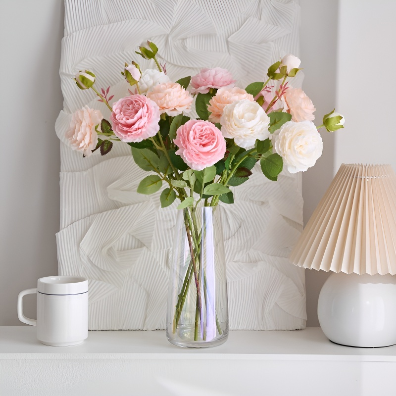 結婚式用人工バラブーケ リビングルーム装飾フラワー