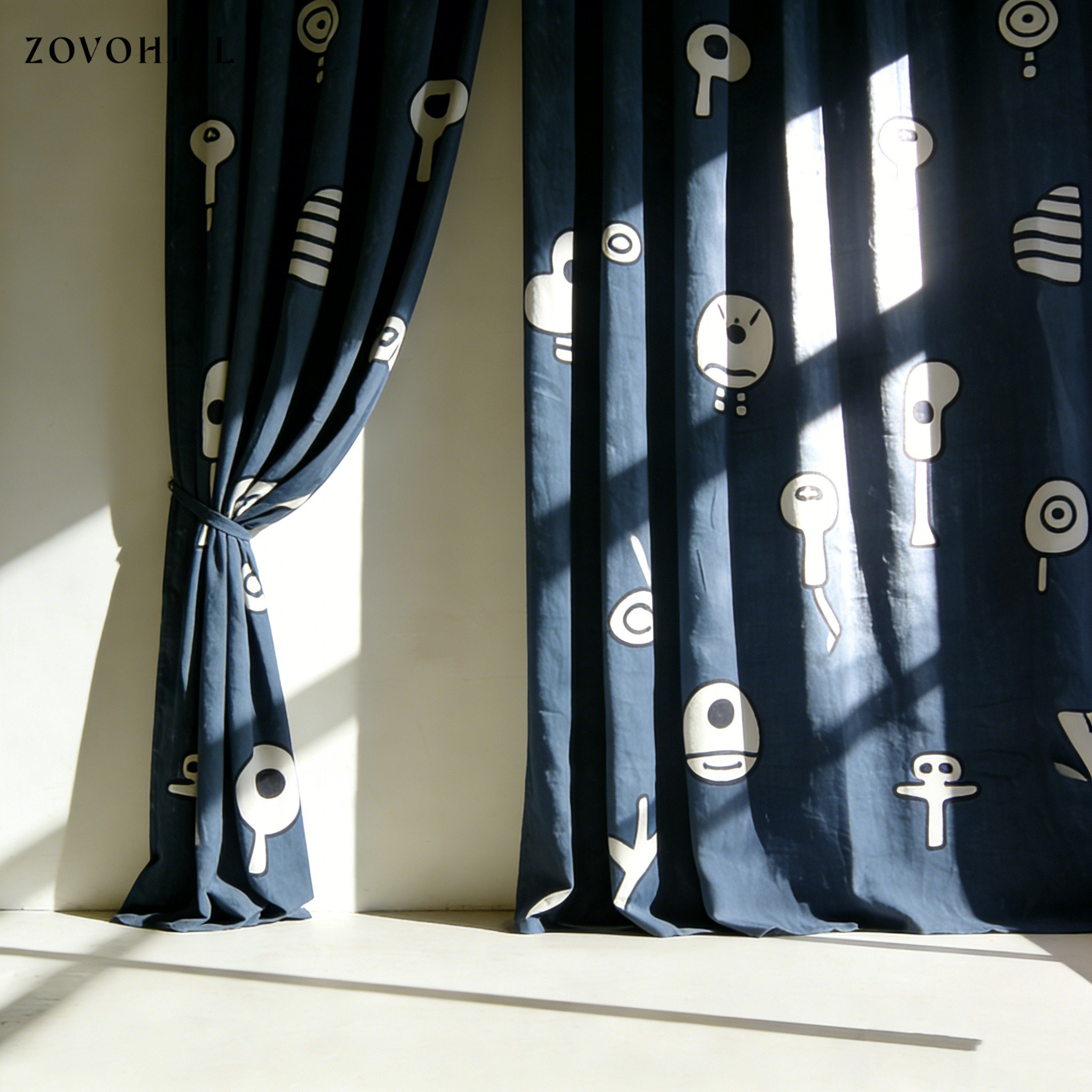 繽紛花園窗簾設計細節展示