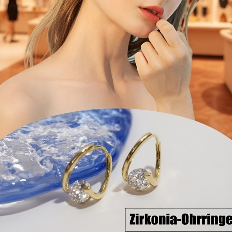 Elegante und raffinierte Ohrringe mit hochwertigem Funkeln