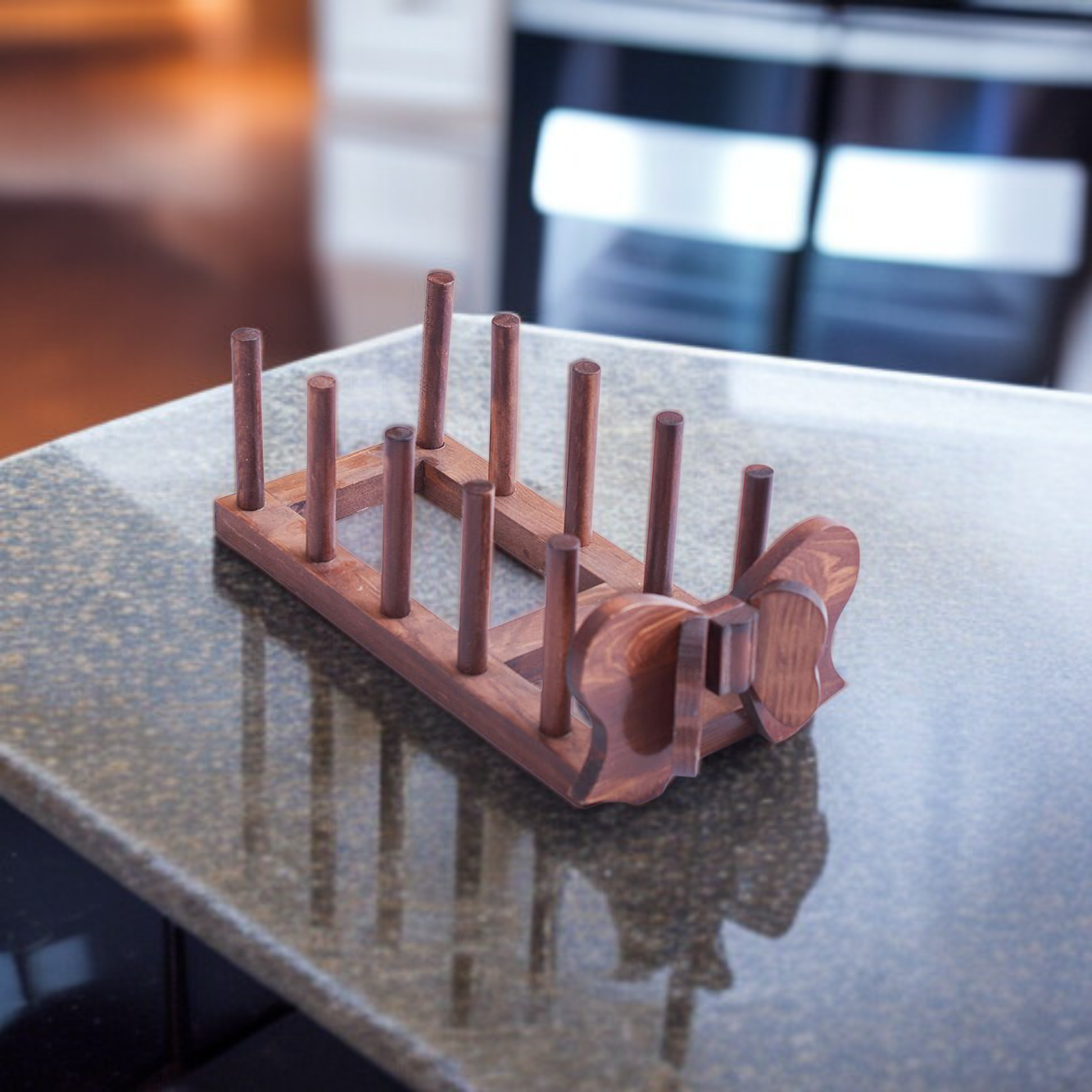 간단한 다기능 접시 보관 선반