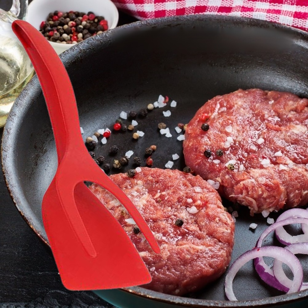 Nylon Steak-Clip gebratener Fisch Omelette-Clip 2-in-1 Lebensmittel-Clip Spatel Toastdose Clip Spate