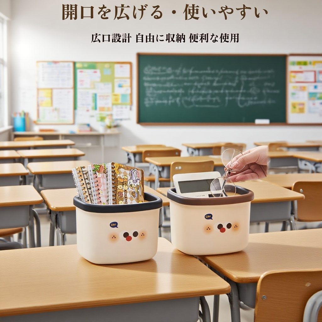 デスクトップ用ミニかわいいゴミ箱 蓋付き