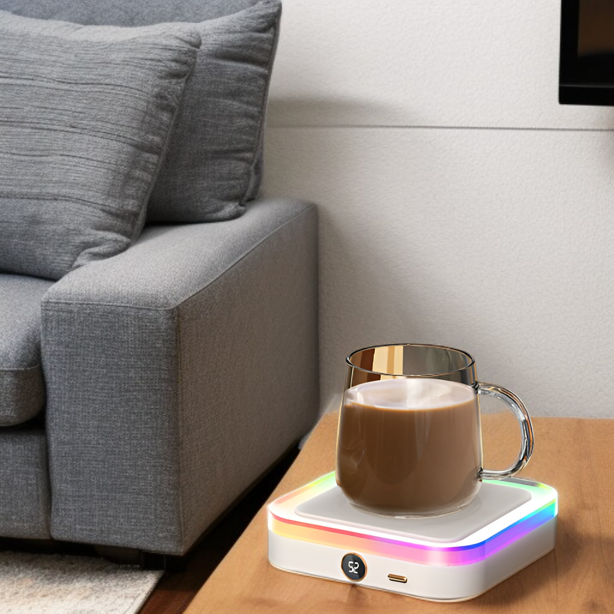 Calentador de tazas multifuncional para varias bebidas, recomendado como regalo de Navidad