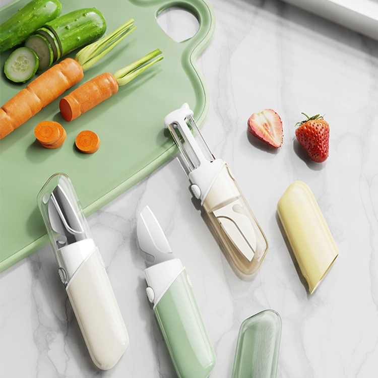 Faltbares 5-in-1 Multifunktions-Frucht- und Gemüseschäler