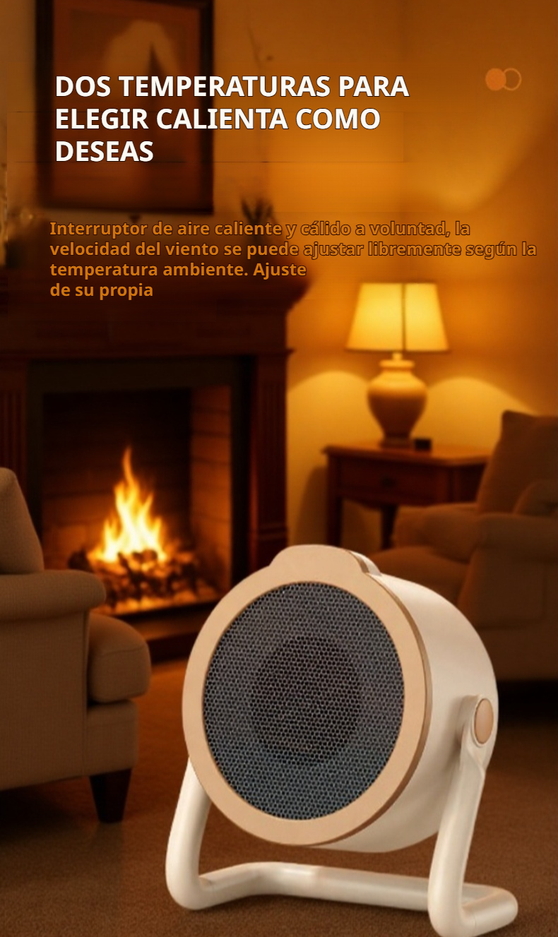 Calefactor compacto para dormitorio moderno