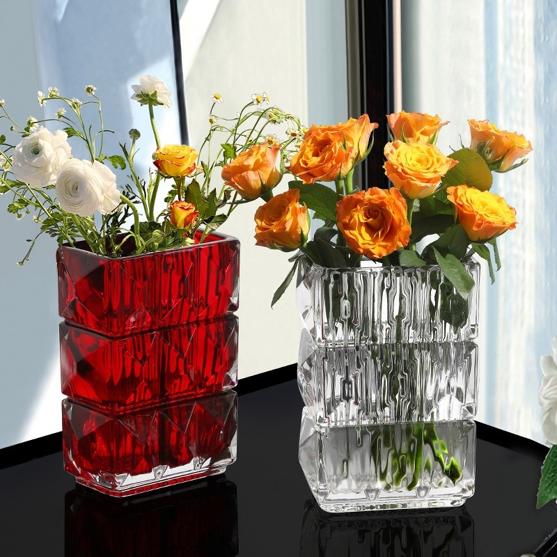 Light luxury crystal ornaments for dining table floral decoration