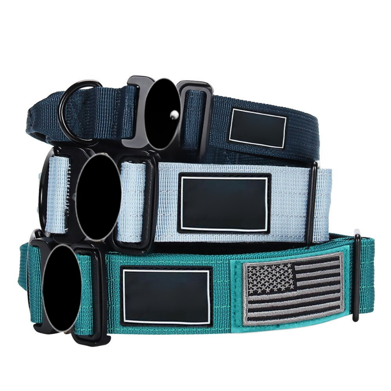 調節可能な金属バックル付きペット用首輪