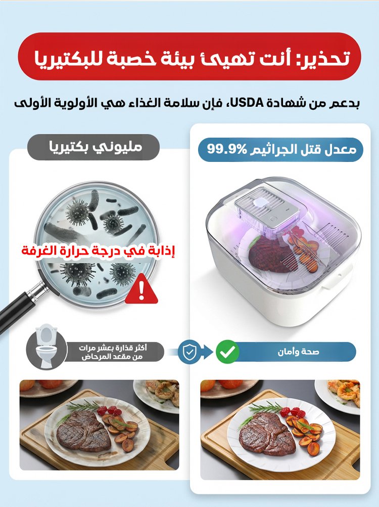 جهاز إذابة الجليد السريع بالحرارة الثابتة 4 في 1