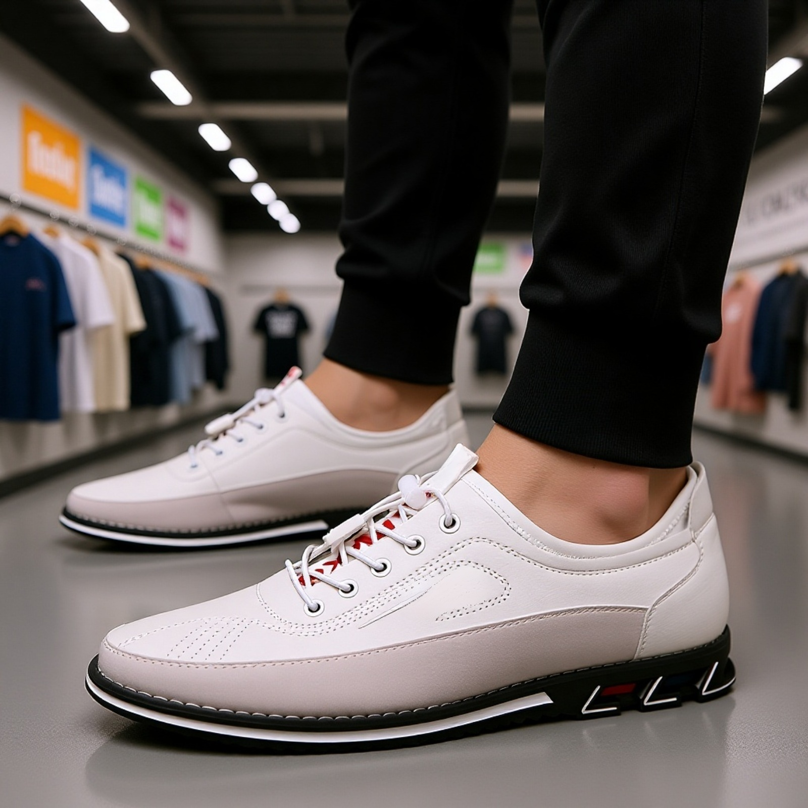 편안한 착용감의 남성용 신발 바닥 디자인