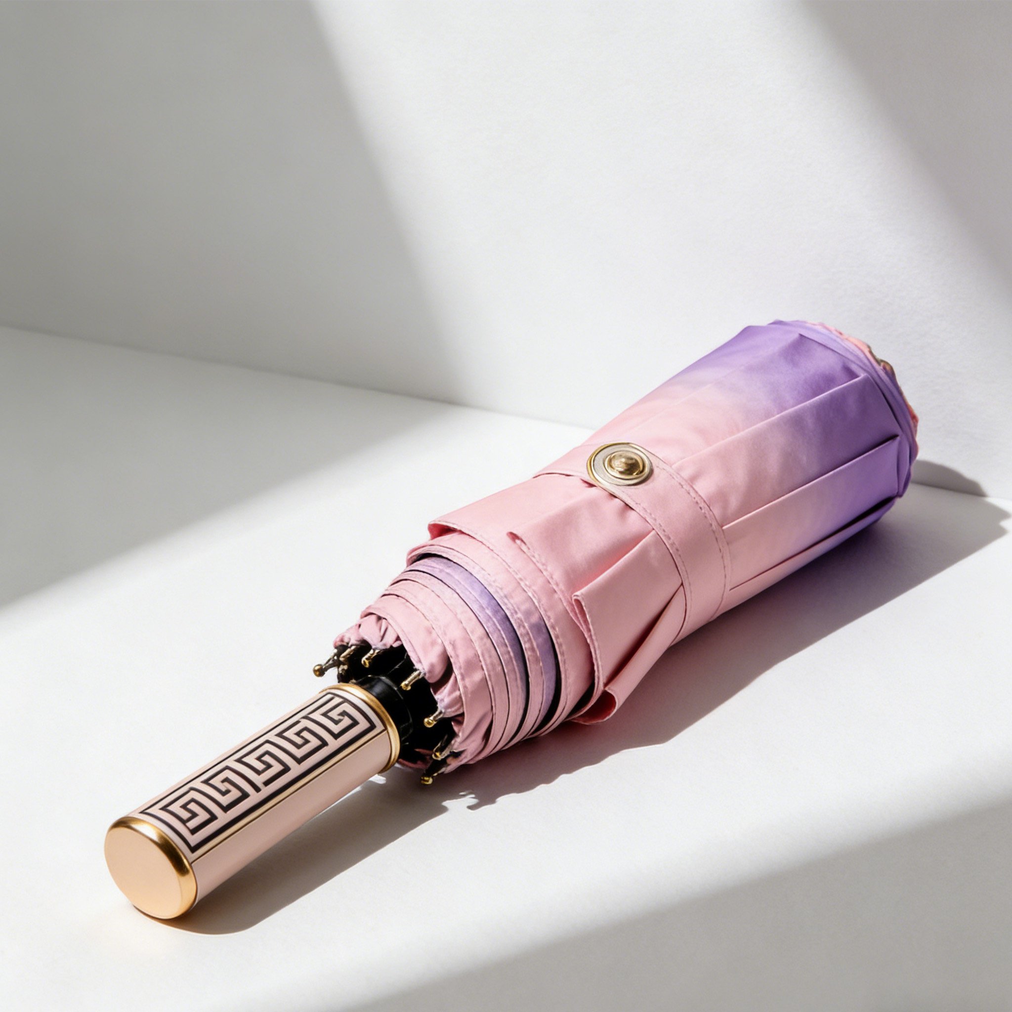 Τηλεσκοπική φορητή ομπρέλα σε μαύρο χρώμα