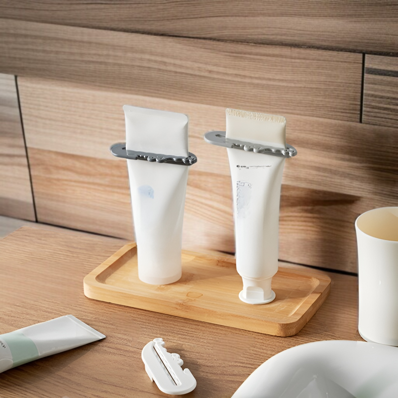 日本製歯磨き粉絞り器、ワニ型歯磨き粉絞り器、マスタードソフトゴムチューブ絞り器（3点セット）