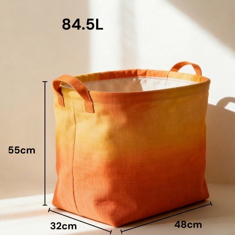 大容量で洗濯物がたくさん入るバスケット