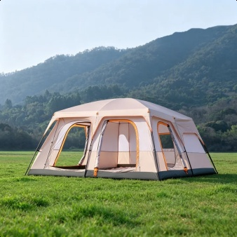 Outdoor Two-Room Family Camping Tent