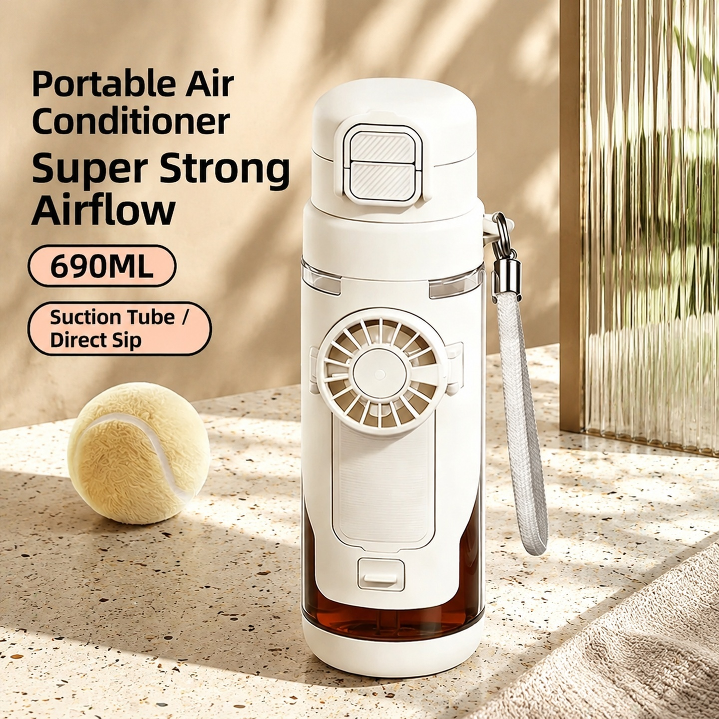 Multifunctional Fan Water Cup for Students Outdoor Cooling