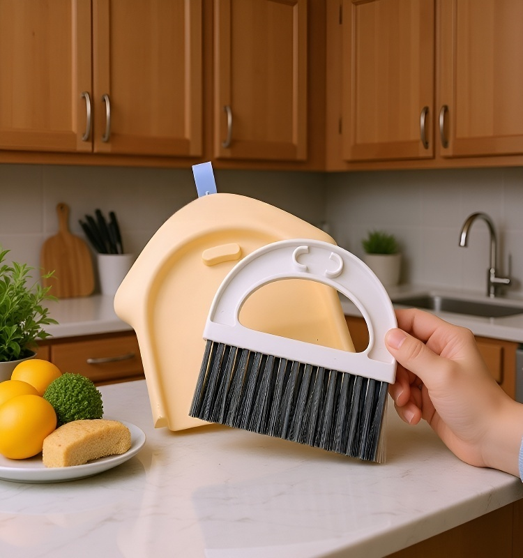 Ergonomic handle of home keyboard cleaning brush