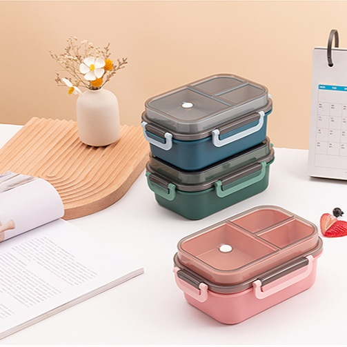 學生便當盒 雙層密封微波爐加熱通勤餐盒