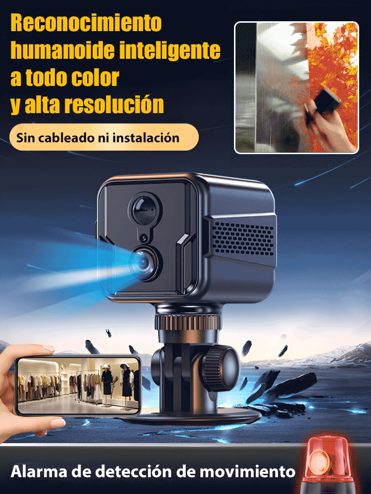 Cámara de Vigilancia Inteligente con Batería de 5 Años: Instálala Donde Quieras sin Taladros