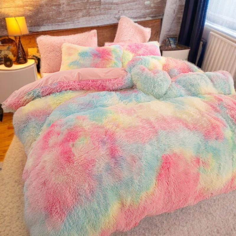 暖かい 掛け布団カバー 四点セット 冬 あったか 厚手 ふわふわ 蓄熱保温 布団カバー 毛布いらず 掛けふとんカバー 掛けカバー ダブルファスナー スナップボタン 静電気防止 抗菌防臭