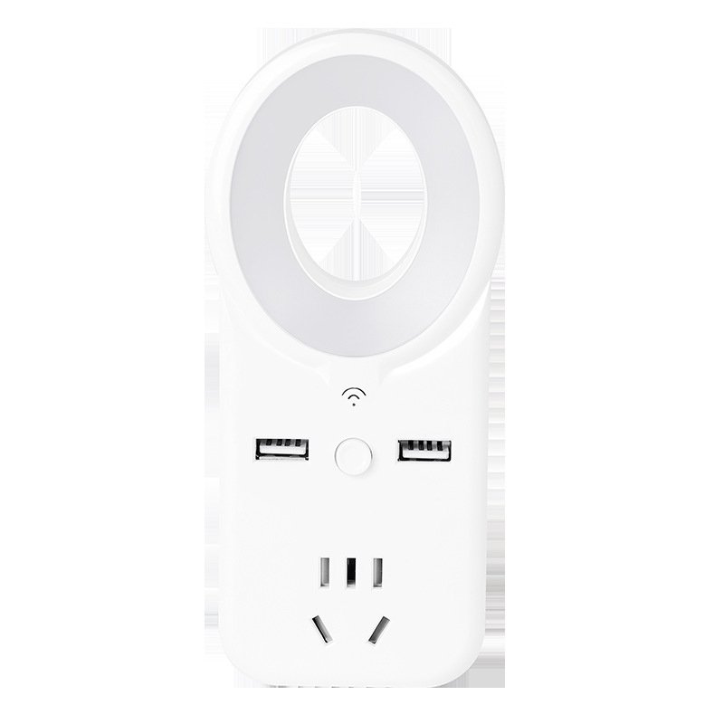 Lámpara nocturna multifuncional USB con control por voz